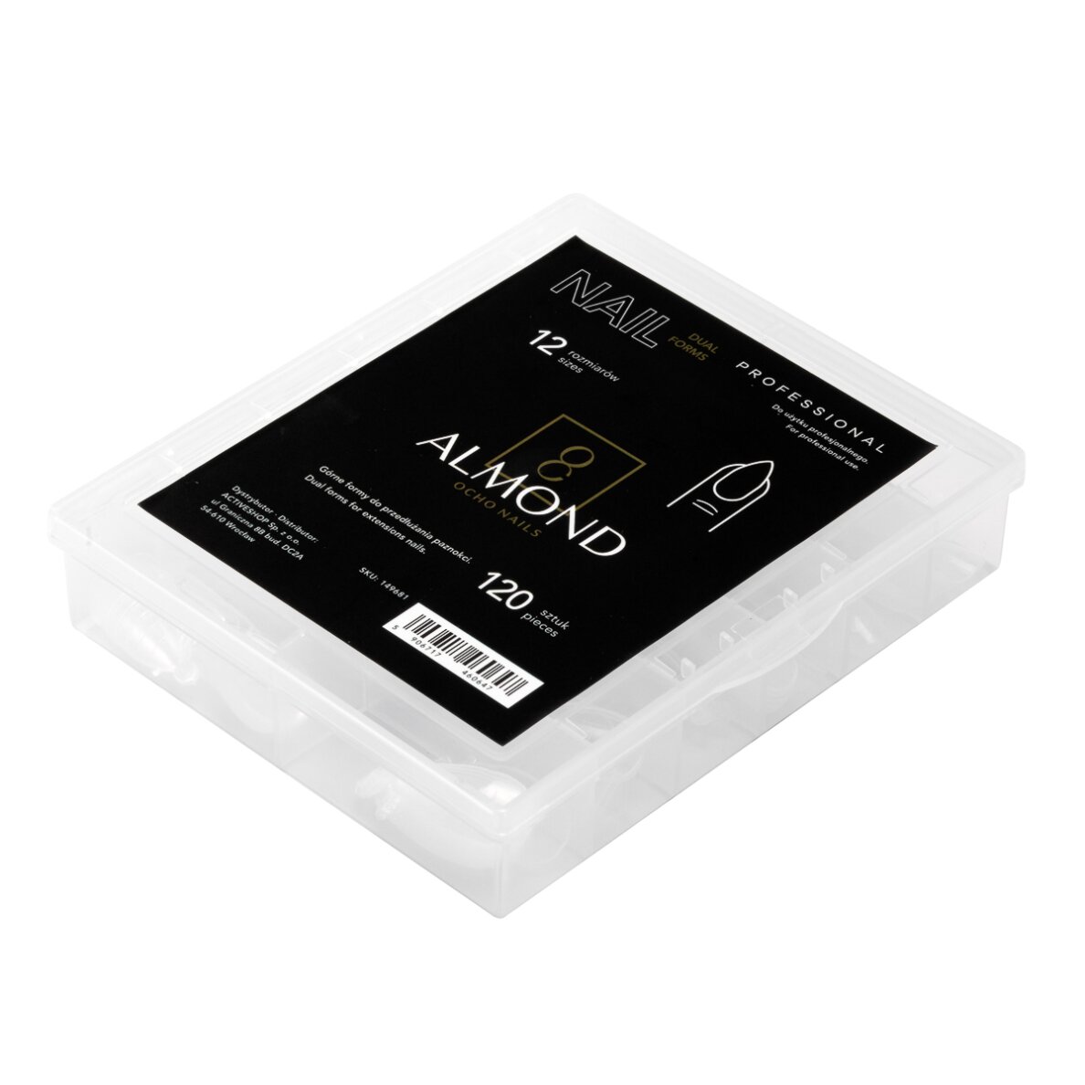 OCHO NAILS Nagelverlängerungsformen Mandel 120 Stück. OCHO NAILS Nagelverlängerungsformen Mandel 120 Stück.