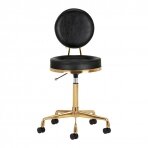 Beautician stool COSMETIC CHAIR ELITE BLACK