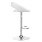 Barstuhl BREEZY ECO LEATHER CHROME WHITE