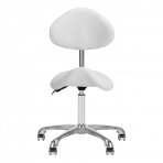 Kosmetologinė meistro kėdutė COSMETIC BEAUTY STOOL GIOVANNI WHITE