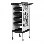 Hairdressing trolley GABBIANO HAIRDRESSER HELPER MODEL 2 WHITE GRAPHIC