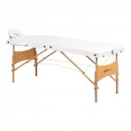 Foldable massage table ACTIVFIZJO WOOD LUX 3 WHITE