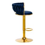 Bar stool 4RICO ROMAN VELVET SEABLUE