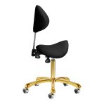 Kosmetikerin hocker Giovanni 1004 Gold Black