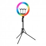 Cosmetology LED make-up lamp with stand GLOW RING RGB LIGHT 18" 45W