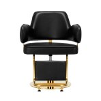 Frizieru krēsls Gabbiano Professional Hairdressing Chair Linz Black Gold