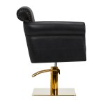 Frizieru krēsls GABBIANO PROFESSIONAL HAIRDRESSING CHAIR BERLIN GOLD BLACK
