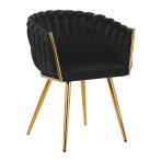 Armchair 4Rico QS-GW06G Velvet Black