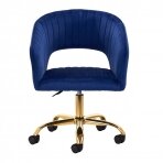 Krzesło biurowe na kółkach 4Rico QS-OF212G Velvet Blue