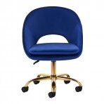 Krzesło biurowe na kółkach 4Rico QS-MF18G Velvet Blue