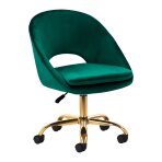 Bürostuhl mit Rollen 4Rico QS-MF18G Velvet Green