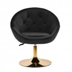 Swivel armchair 4Rico QS-BL12B Velvet Black