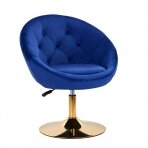 Swivel armchair 4Rico QS-BL12B Velvet Blue