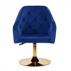 Kääntyvä nojatuoli 4Rico QS-BL14G Velvet Blue