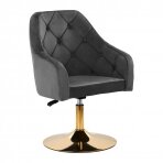 Swivel armchair 4Rico QS-BL14G Velvet Grey