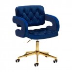 Krzesło biurowe na kółkach 4Rico QS-OF213G Velvet Blue