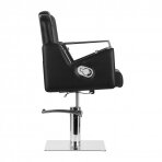 Fotel barberski Gabbiano Barber Hairdressing Chair Vilnius Black