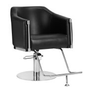 Frizieru krēsls Gabbiano Professional Hairdressing Chair Burgos Black Frizieru krēsls Gabbiano Professional Hairdressing Chair Burgos Black