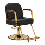 Frizieru krēsls HAIR SYSTEM HAIRDRESSING CHAIR ACRI BLACK GOLD Frizieru krēsls HAIR SYSTEM HAIRDRESSING CHAIR ACRI BLACK GOLD