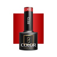 OCHO NAILS hibridinis nagų lakas Red 203, 5 g