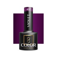 OCHO NAILS hibrīdnagu laka Violet 407, 5 g
