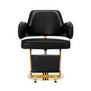 Kirpyklos kėdė Gabbiano Professional Hairdressing Chair Linz Black Gold