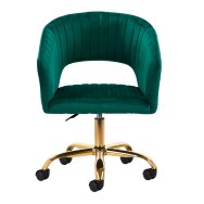Office chair with wheels 4Rico QS-OF212G Velvet Green Office chair with wheels 4Rico QS-OF212G Velvet Green