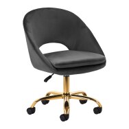 Office chair with wheels 4Rico QS-MF18G Velvet Grey Office chair with wheels 4Rico QS-MF18G Velvet Grey