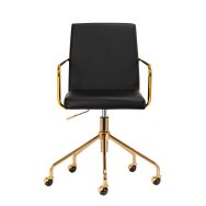 Bürostuhl mit Rollen QS-OF211G Gold Black