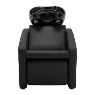 Hairdressing sink with electric footrest Gabbiano Emma Black