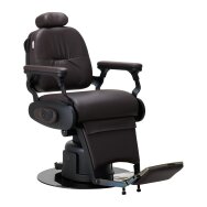 Elektrinė kirpyklos kėdė Professional Barber Chair Gabbiano Duke Brown