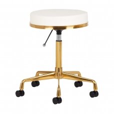 Kosmetoloogiline stool GREEK MODEL 2 WHITE GOLD