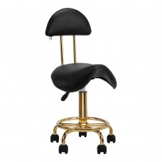 Beautician stool STOOL BEAUTY 3 BLACK GOLD