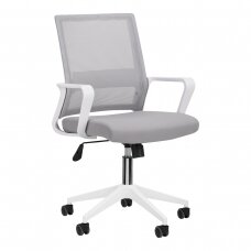 Biroja krēsls uz riteņiem RECEPTION CHAIR ETNA WHITE GRAY