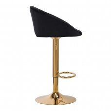 Bar stool STILISIMUS VELVET BLACK GOLD