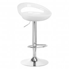 Bar stool LUPUS ECO LEATHER CHROME WHITE