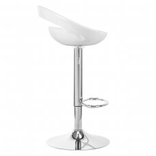 Bar stool LUPUS ECO LEATHER CHROME WHITE