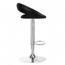 Bar stool BREEZY ECO LEATHER CHROME BLACK