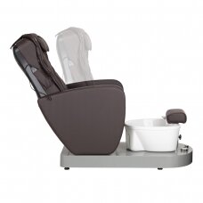 Pedicure chair with foot bath AZZURRO 016C PEDICURE MASSAGE CHAIR BROWN