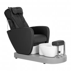 Pedikīra krēsls ar kāju vanniņu AZZURRO 016C PEDICURE MASSAGE CHAIR BLACK