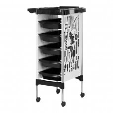 Meistrikäru GABBIANO HAIRDRESSER HELPER MODEL 1 WHITE GRAPHIC