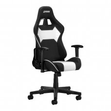 Spēļu krēsls DARK PREMIUM GAMING CHAIR WHITE BLACK