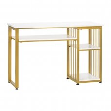 Manikiūro stalas LOFT GOLD WHITE