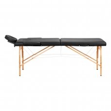 Foldable massage table ACTIVFIZJO WOOD LUX 2 BLACK