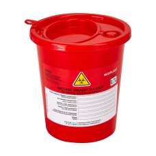 Medical Waste Container 0.7L Red