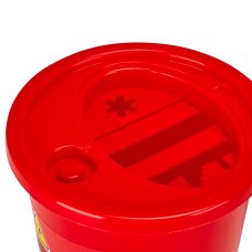 Medical Waste Container 0.7L Red