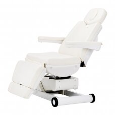 Kosmetoloģijas krēsls elektriskais grozāmais Azzurro 873 White