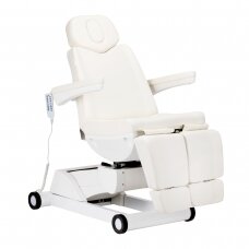 Kosmetoloģijas krēsls elektriskais grozāmais Azzurro 873 Pedi White