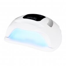 UV/LED nagų lempa S1 Glow  DUAL 168W White Silver