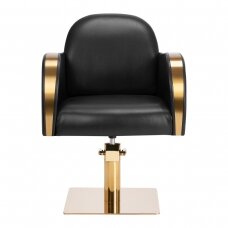Kirpyklos kėdė GABBIANO PROFESSIONAL HAIRDRESSING CHAIR MALAGA GOLD BLACK